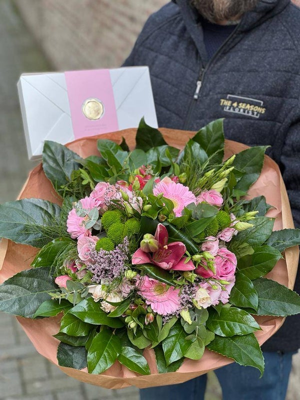 moederdag the 4 seasons huisboeket big + rituals verschillende kleuren mogelijk