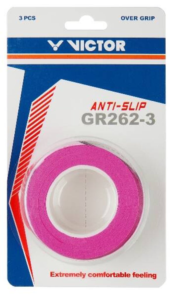 Victor Over-Grip GR262-3 (3 Griffbänder) - Farbe: Pink
