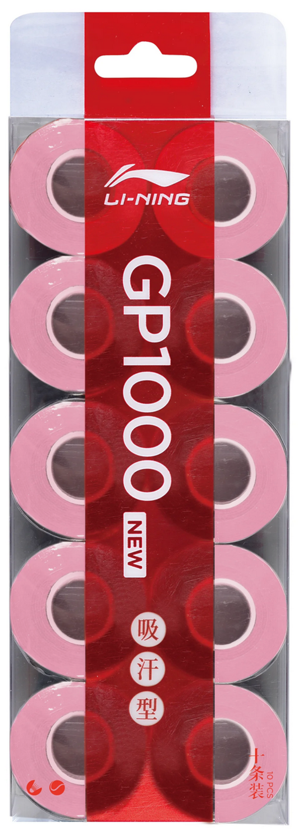 Li-Ning Overgrip GP1000 10er Box (Pink)
