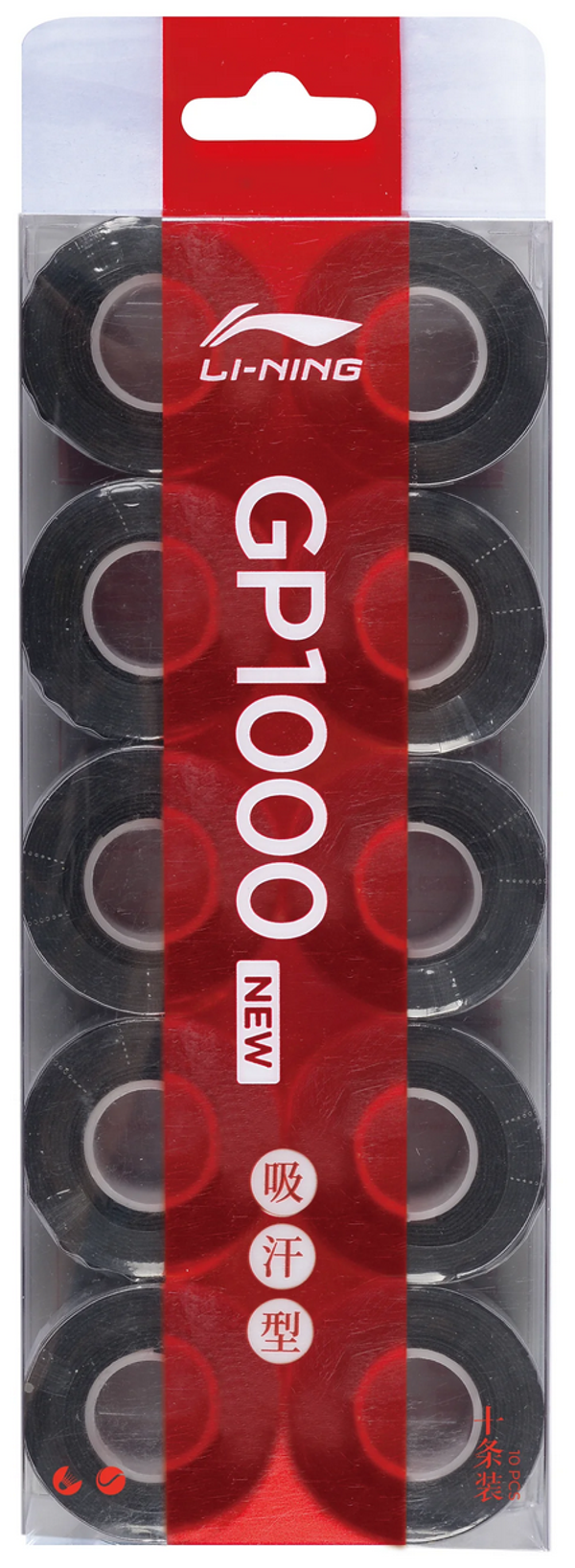 Li-Ning Overgrip GP1000 10er Box (Schwarz)