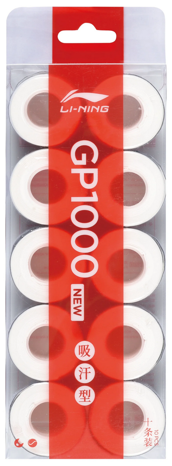Li-Ning Overgrip GP1000 10er Box (Weiß)