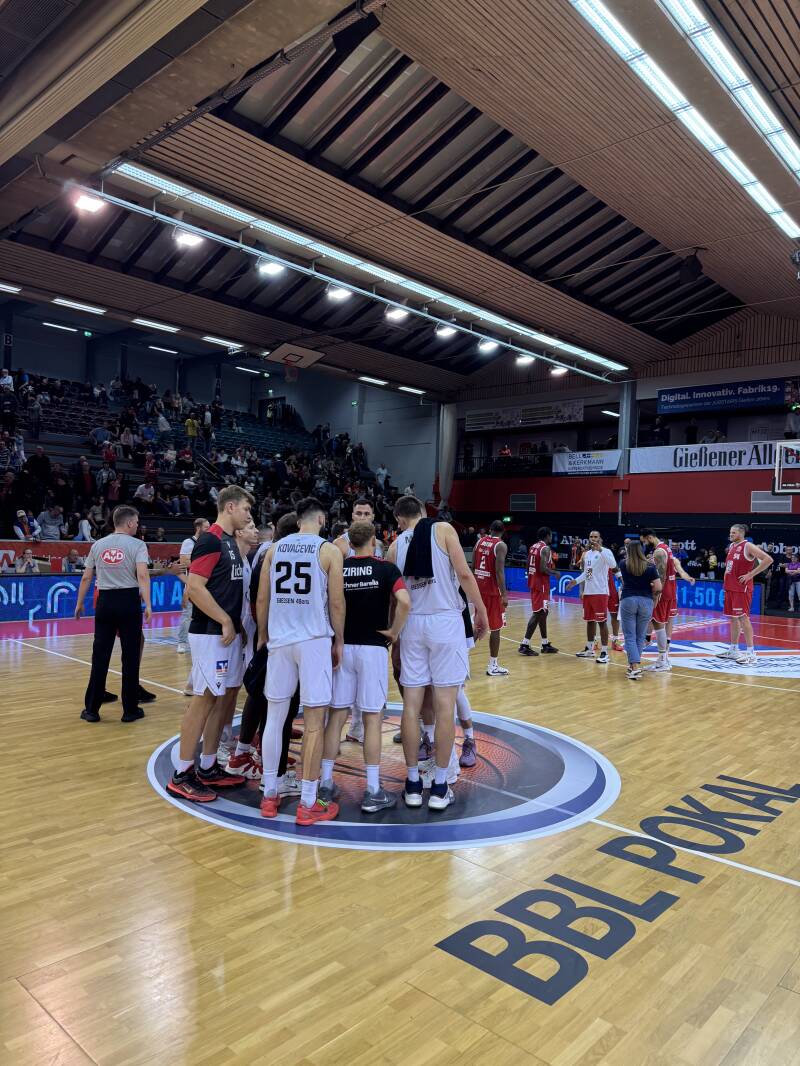 Die Mannschaft nach der Pokalniederlage gegen den MBC
