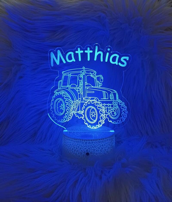 LED-Lampe Traktor personalisiert