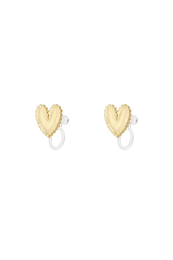 Heart Clipoorbellen Goud