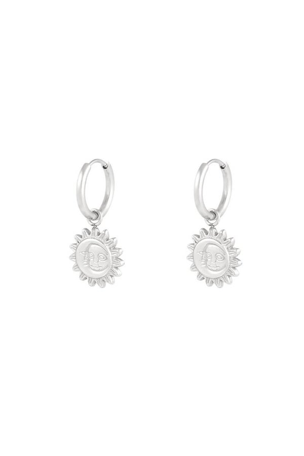 oorbellen solar synergy silver color