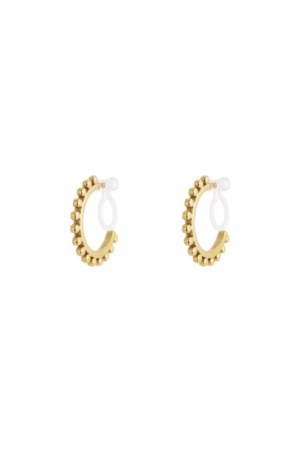 Bold Ring Clip Oorbellen Goud