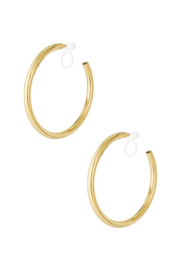 Classic Hoop Clipoorbellen Goud