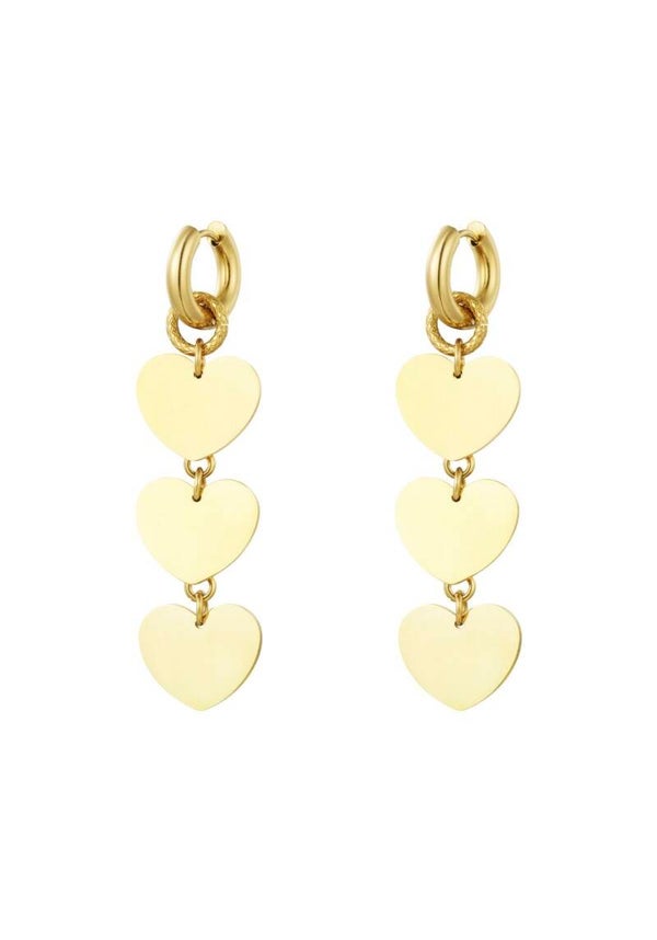 Triple lover oorbellen