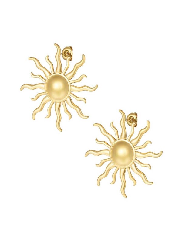 Wavy sun oorbellen
