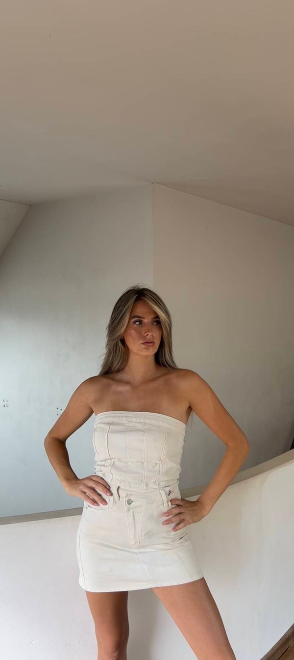 Beige sira rok