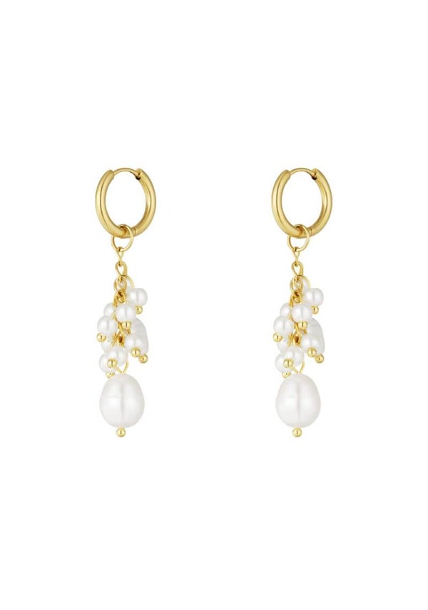 Golden touch oorbellen