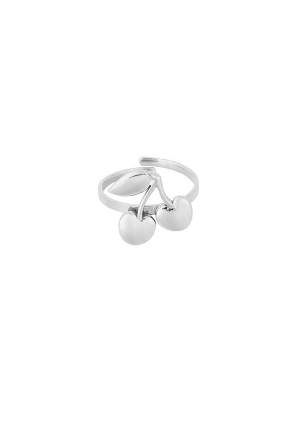 Cherry bomb ring Zilver