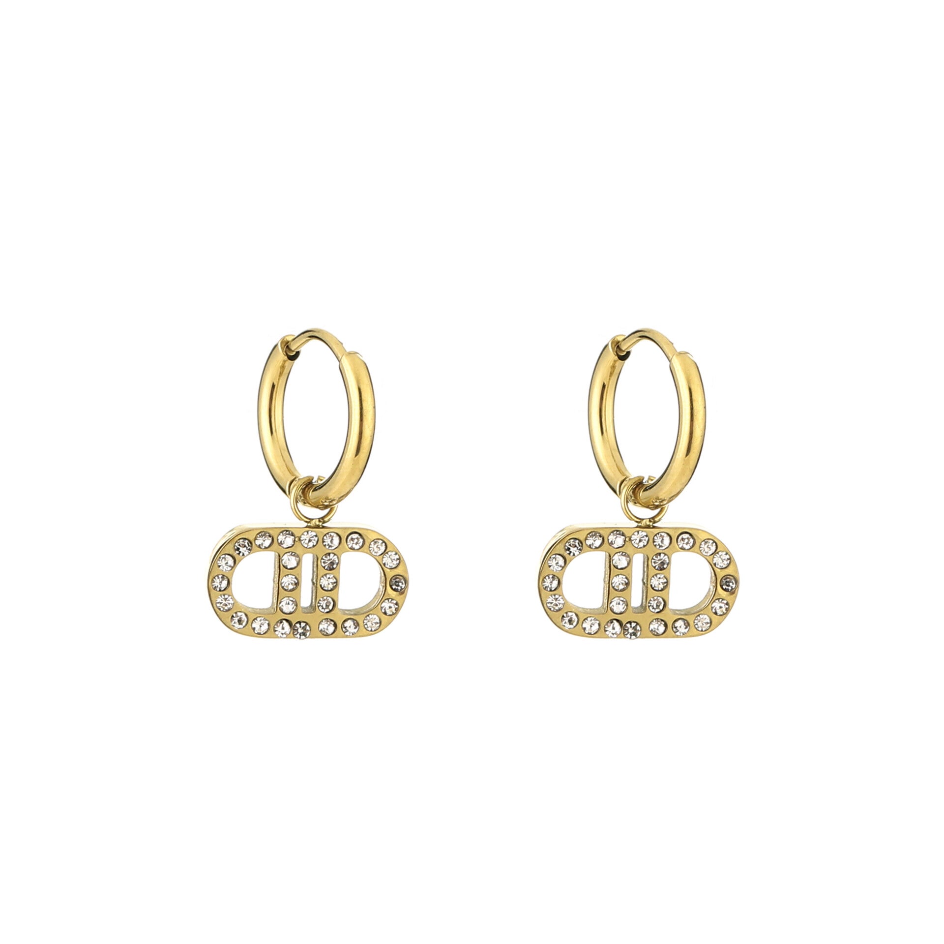 Inspiration oorbellen Goud Liggend