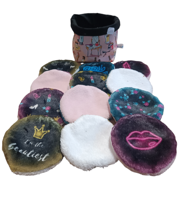 Lingettes maquillage avec panière