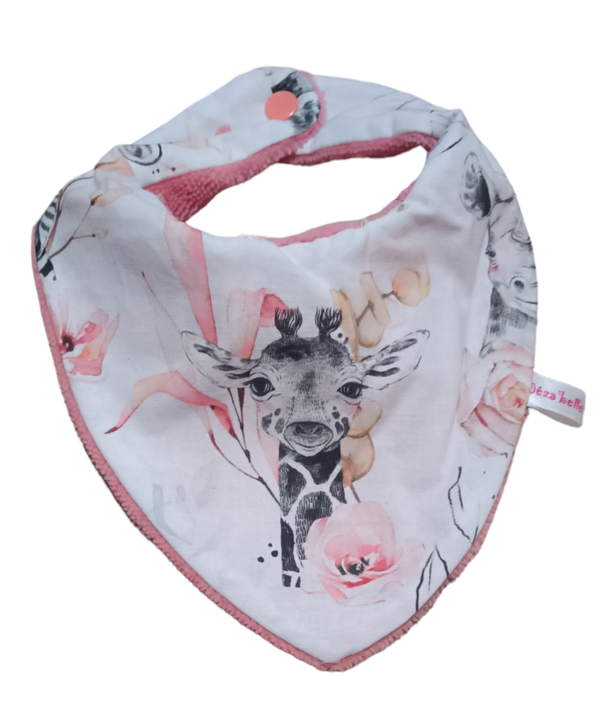 Bavoir bandana girafe
