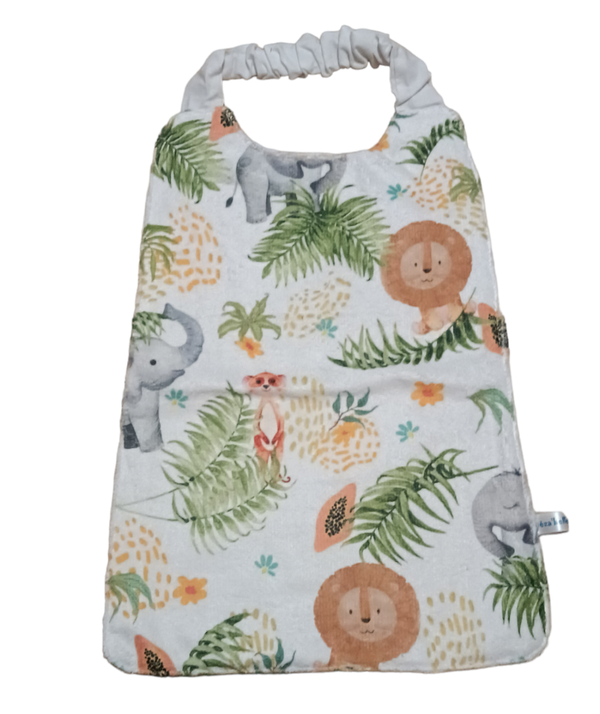 Serviette élastique lion savane