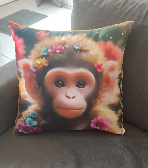 Coussin singe