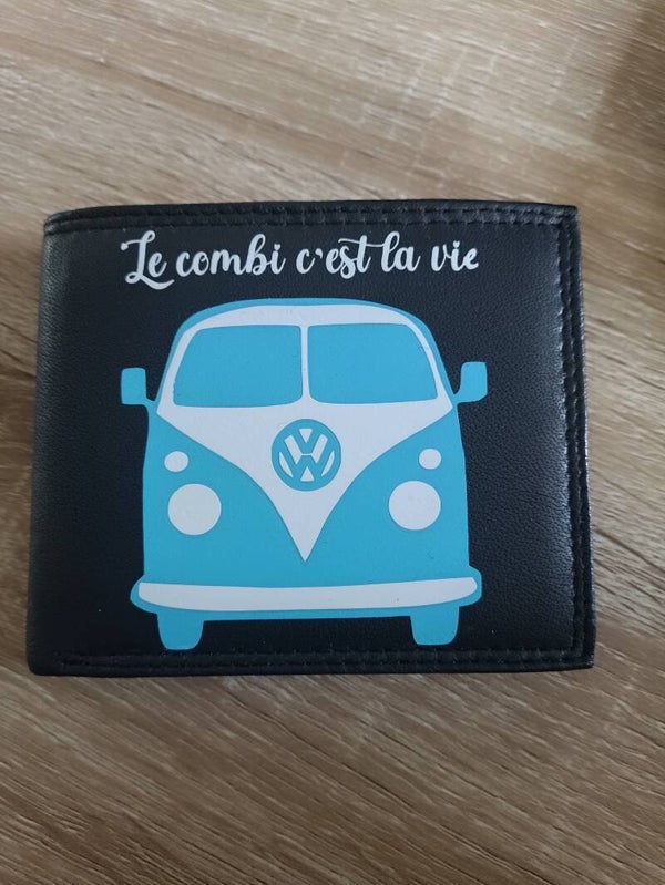 Porte feuille combi bleu