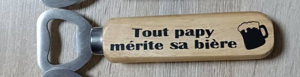 Décapsuleur " Tout papy mérite sa bière"