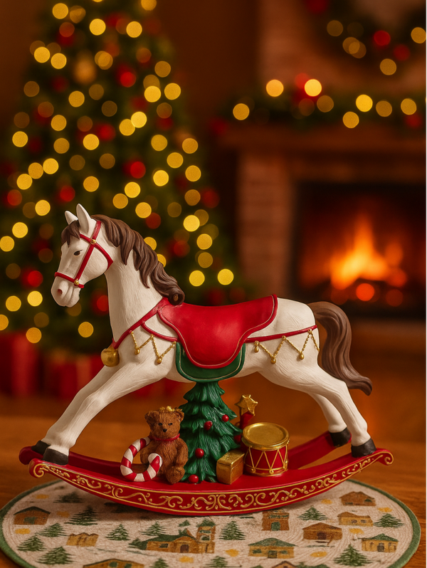 Cavallo a Dondolo Natalizio – Magia delle Feste