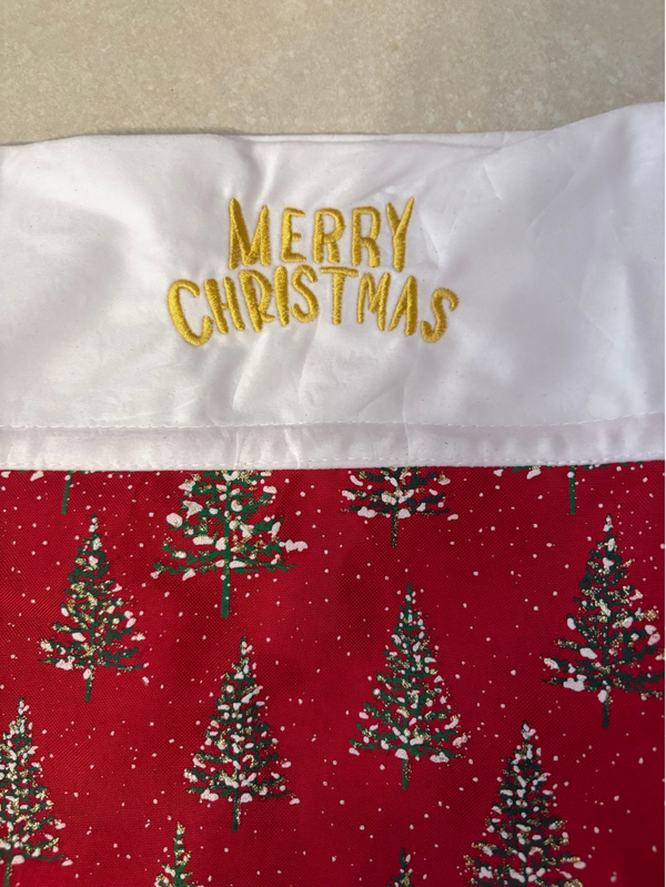 🎄 Porta Panettone Natalizio in Tessuto – “Merry Christmas”