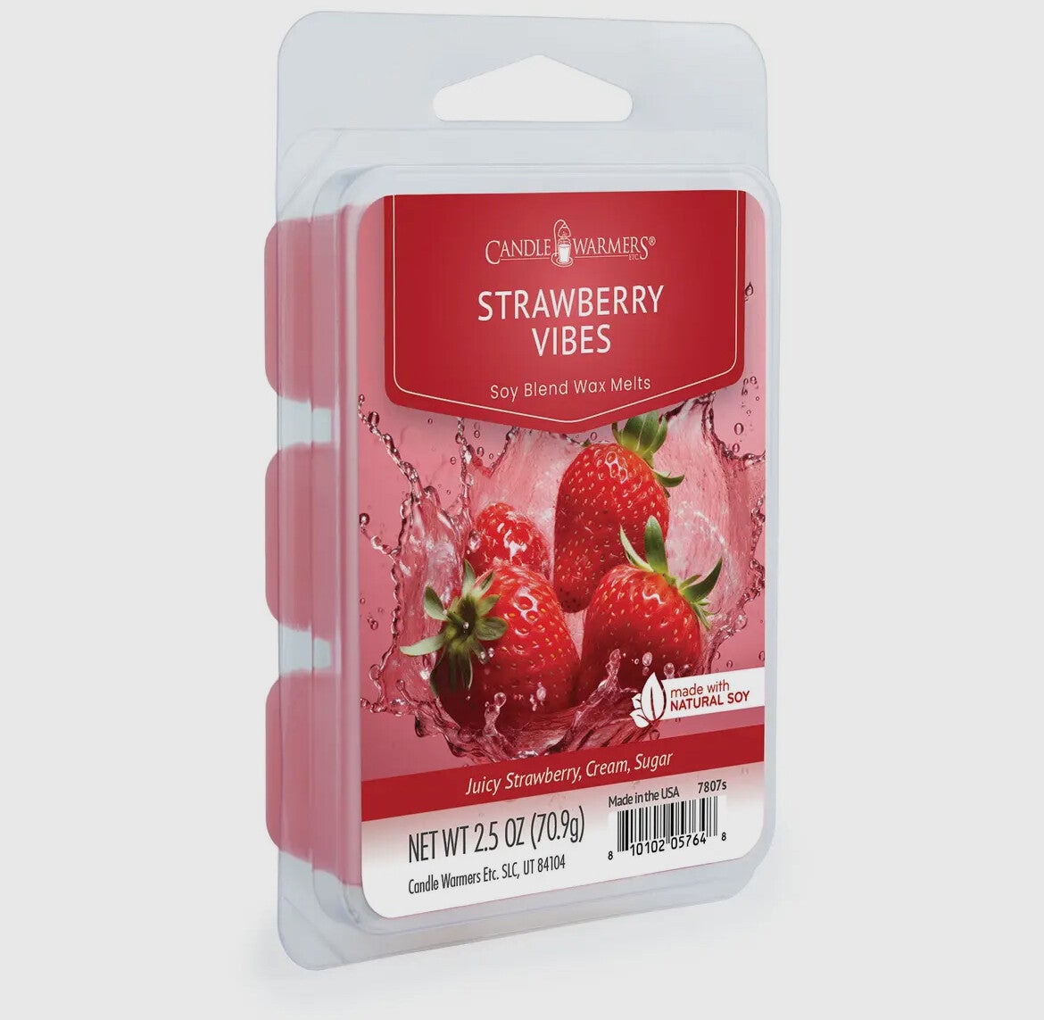 🍓 CANDLE WARMERS® Cera Profumata “Strawberry Vibes” – 70 g
