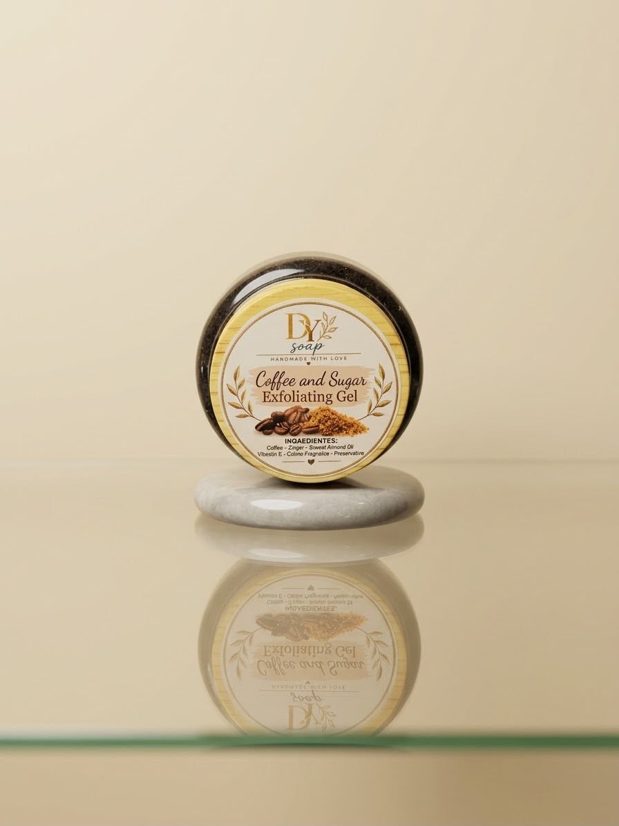Coffee and sugar gel scrub