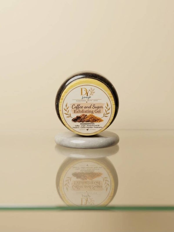Coffee and sugar gel scrub