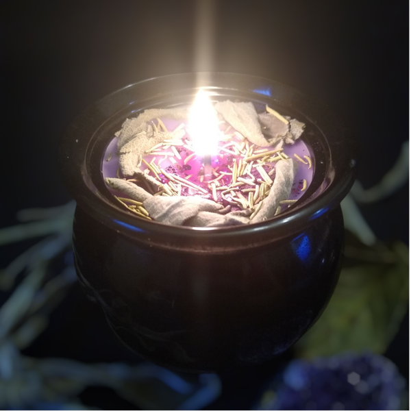 Witch's Cauldron Candle