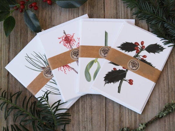 Set of 4 Winter Postcards