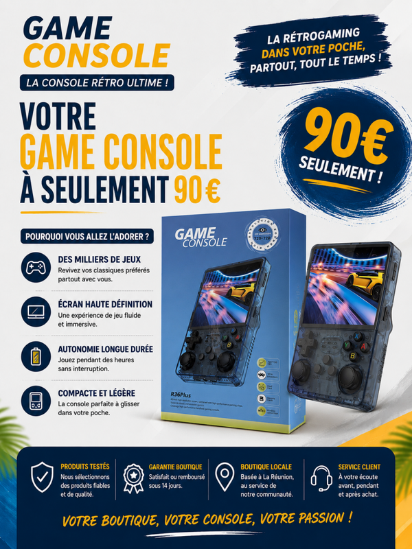 Game Console (Couleur Noire)