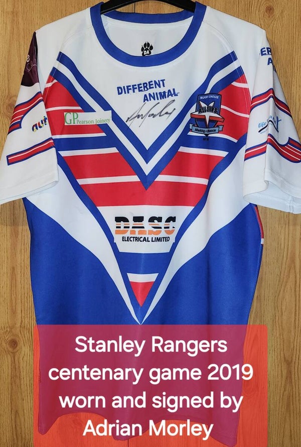 Game Worn Adrian Morley shirt