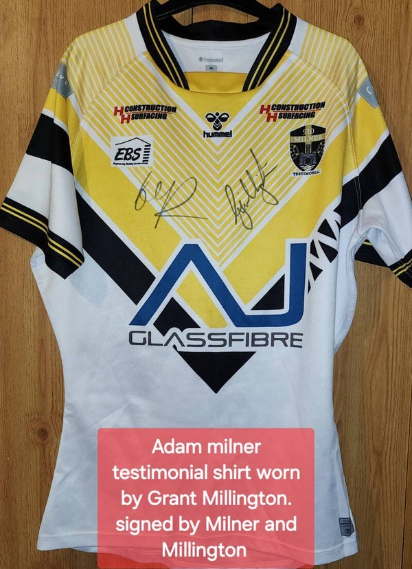 Adam Milner testimonial shirt