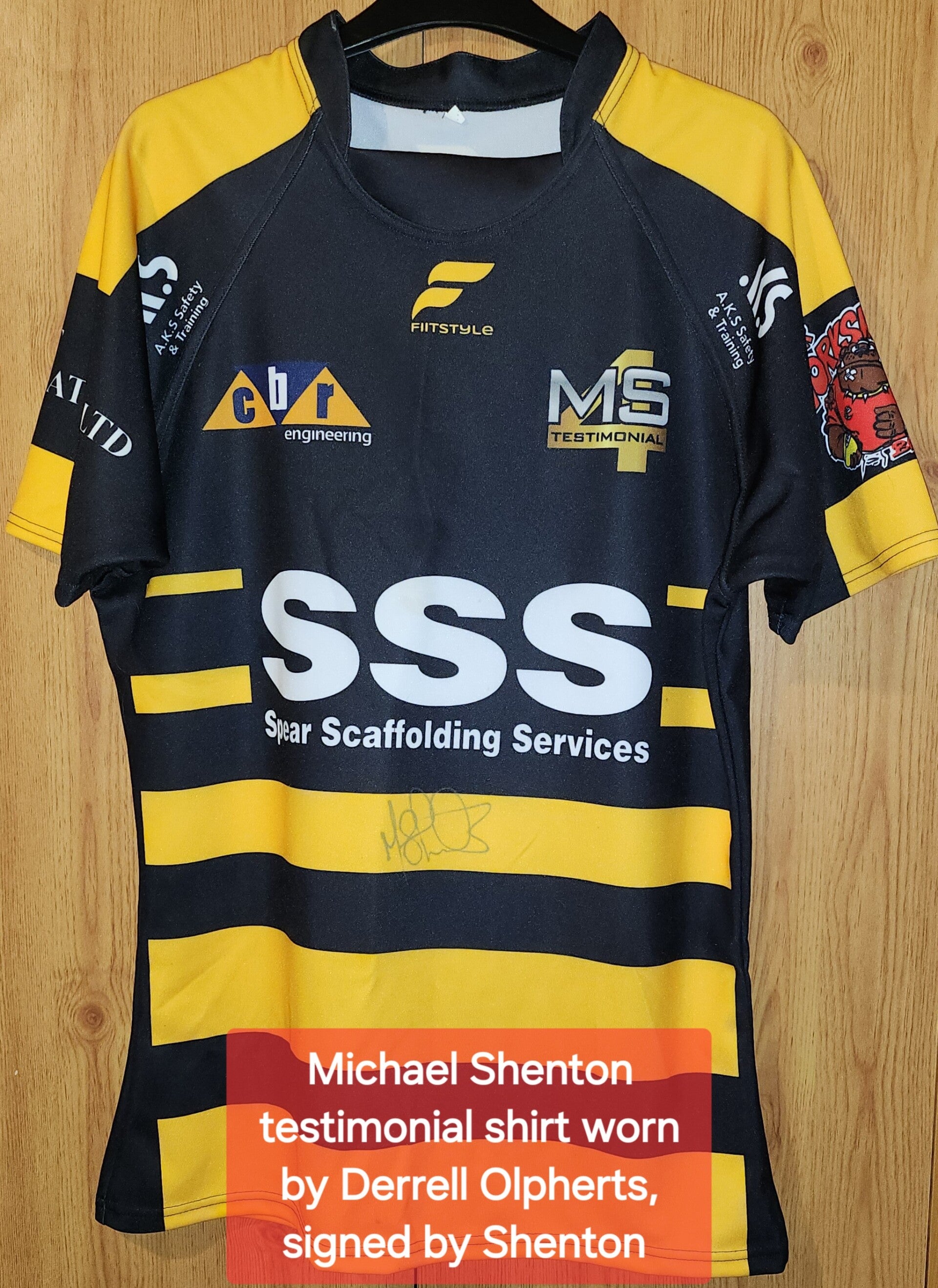 Michael shenton testimonial shirt