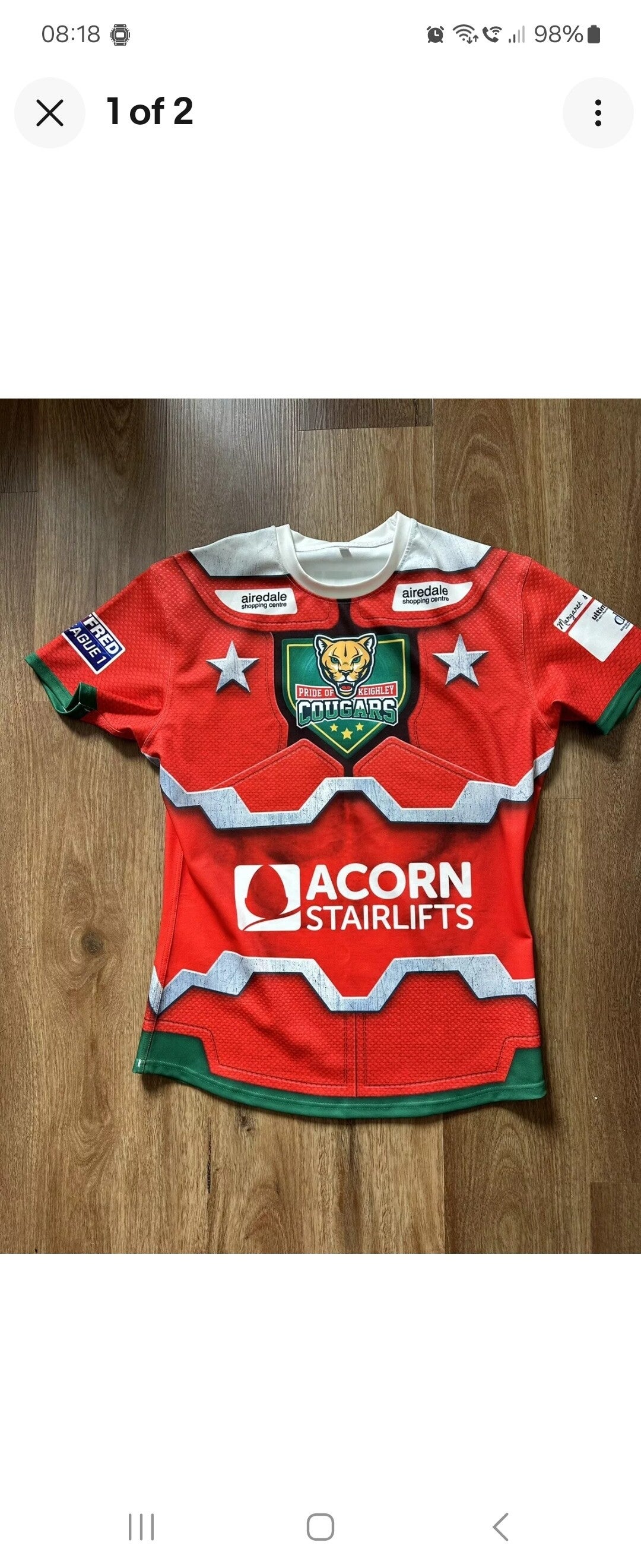 Game Worn keighley shirt