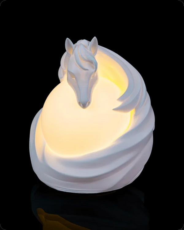 Aura du Cheval – Lampe lumineuse sculpturale