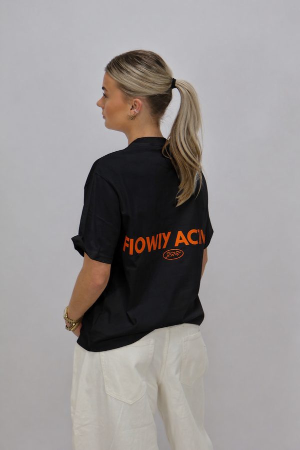 Flowly minimal shirt  - Zwart