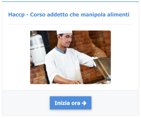 Haccp - Corso addetto che manipola alimenti