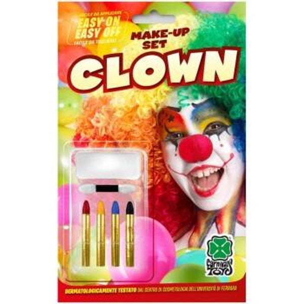 Blister fondotinta bianco + 4 matite - Bianco - Clown