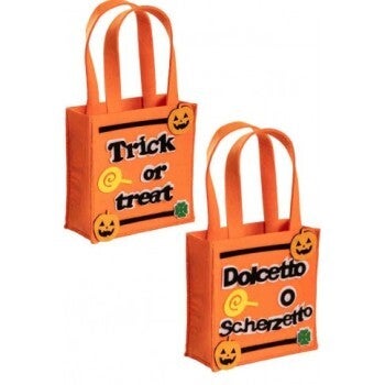 Borsetta in panno halloween cm. 16x16