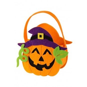 Borsetta zucca in feltro con cappello Cm. 21x16