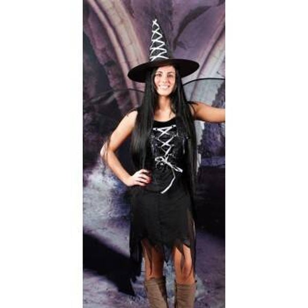 Costume completo da strega con cappello
