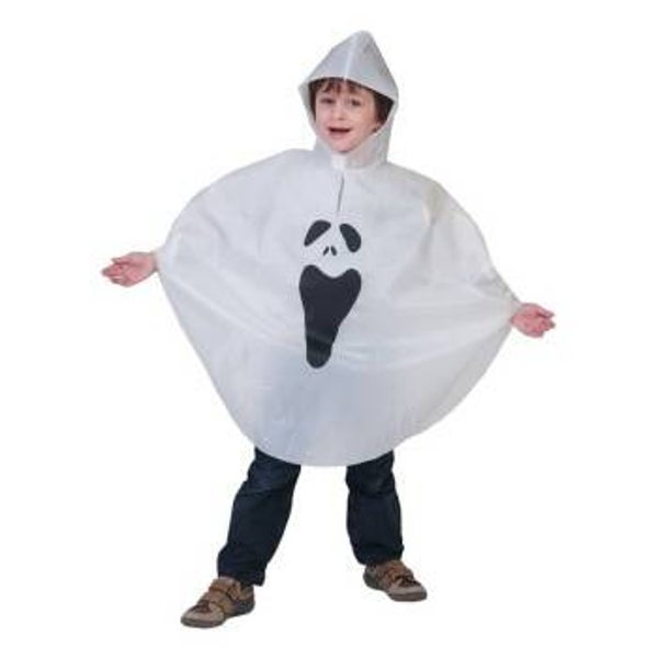 Costume poncho fantasma - Taglia unica
