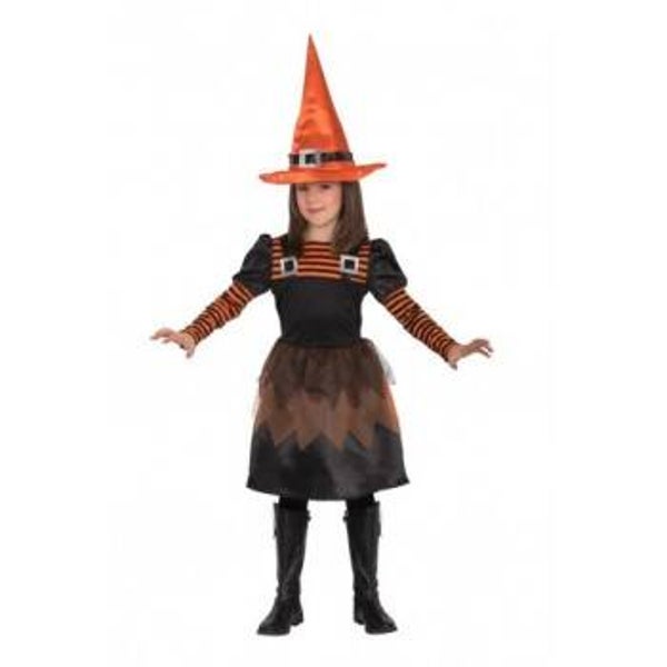 Costume strega righetta Tg. IV - 4/5 Anni - Cm. 114