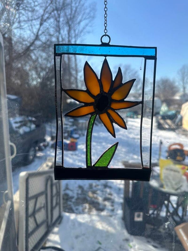 Glass Flower 6x10 approx