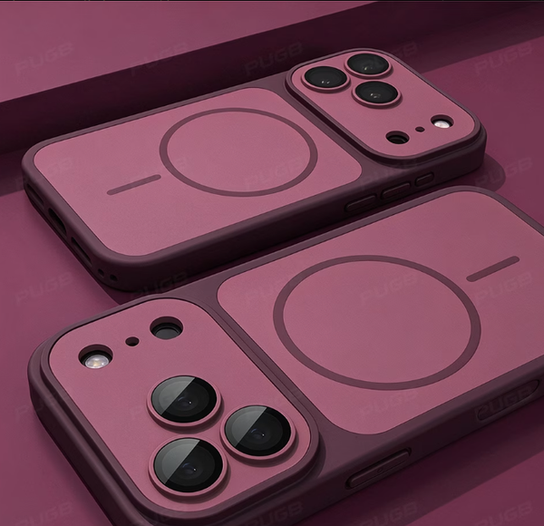 Coque de téléphone : Nouvelle coque de luxe PUGB magnétique et mate pour iPhone 14/15/16/17/18 Pro Max Promax, mise à niveau pour un look 18 Pro, compatible avec le chargement sans fil, avec bouton de contrôle de l'appareil photo, protecteur d'objectif en