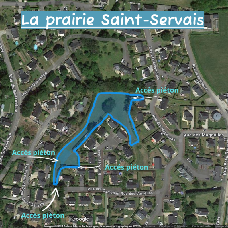 Plan Accès pieton Fête de la nature 2024