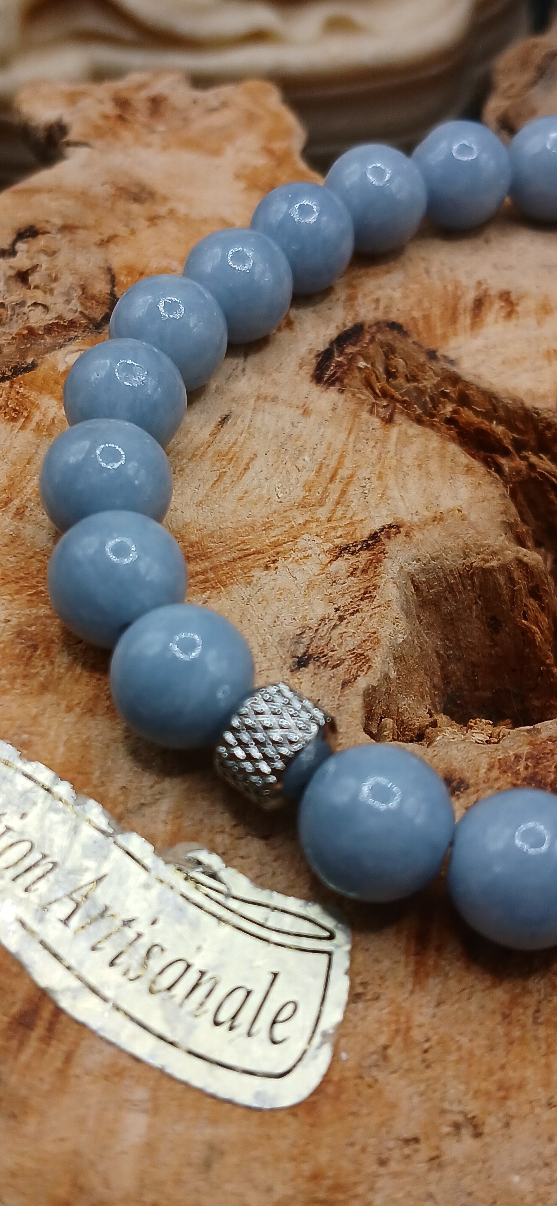 Bracelet en Angélite 8mm