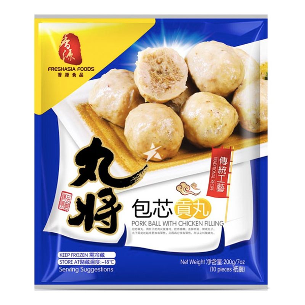 BOULETTE DE PORC ET POULET 200G  香源包心贡丸