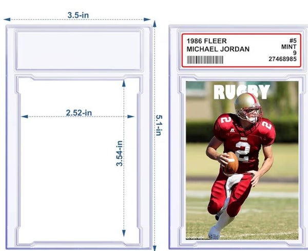 Boîtier acrylique avec espace pour étiquette 8$